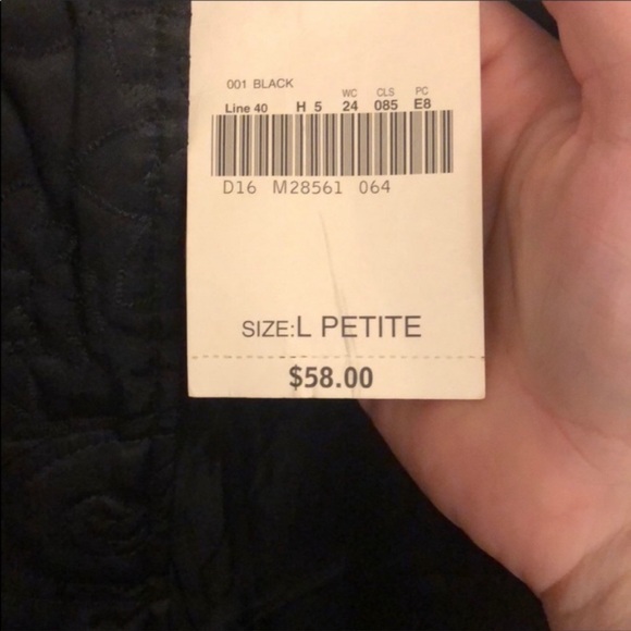 Classic Elements Black Satin Jacket, size L (Petite) - Picture 5 of 7